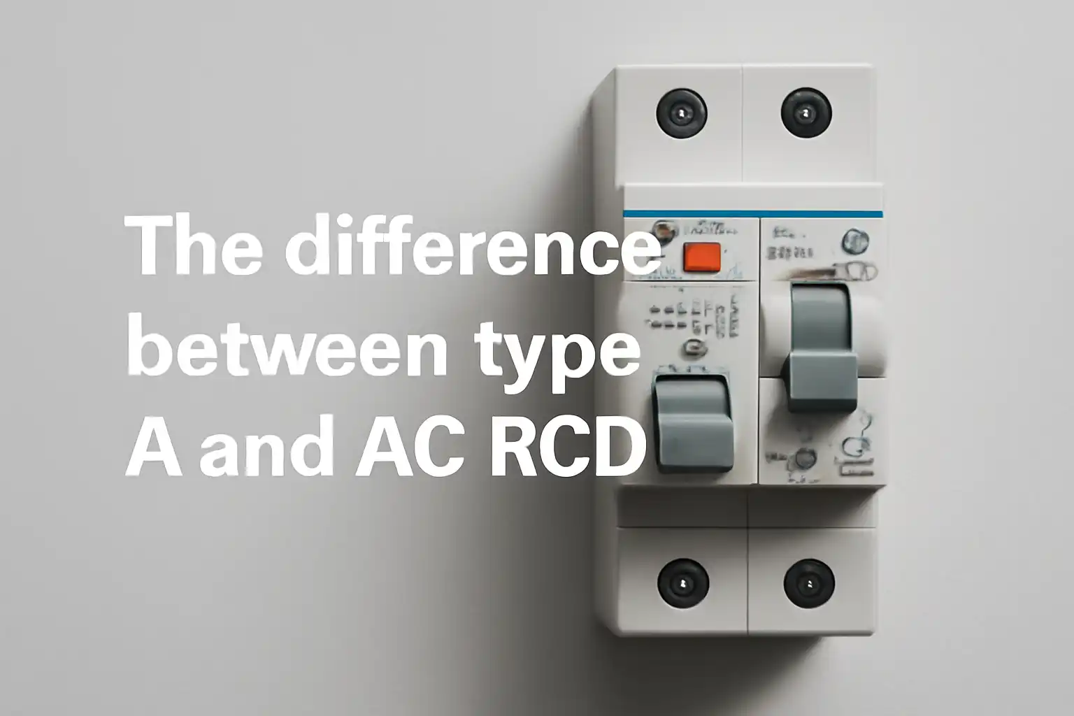 The difference between type A and AC RCD