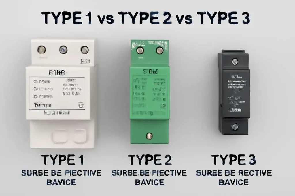 Type 1 vs Type 2 vs Type 3 Surge Protective