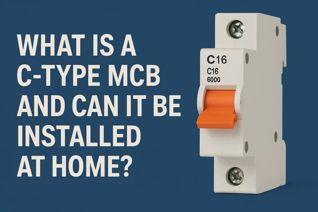 What is a C-type MCB and can it be installed at home