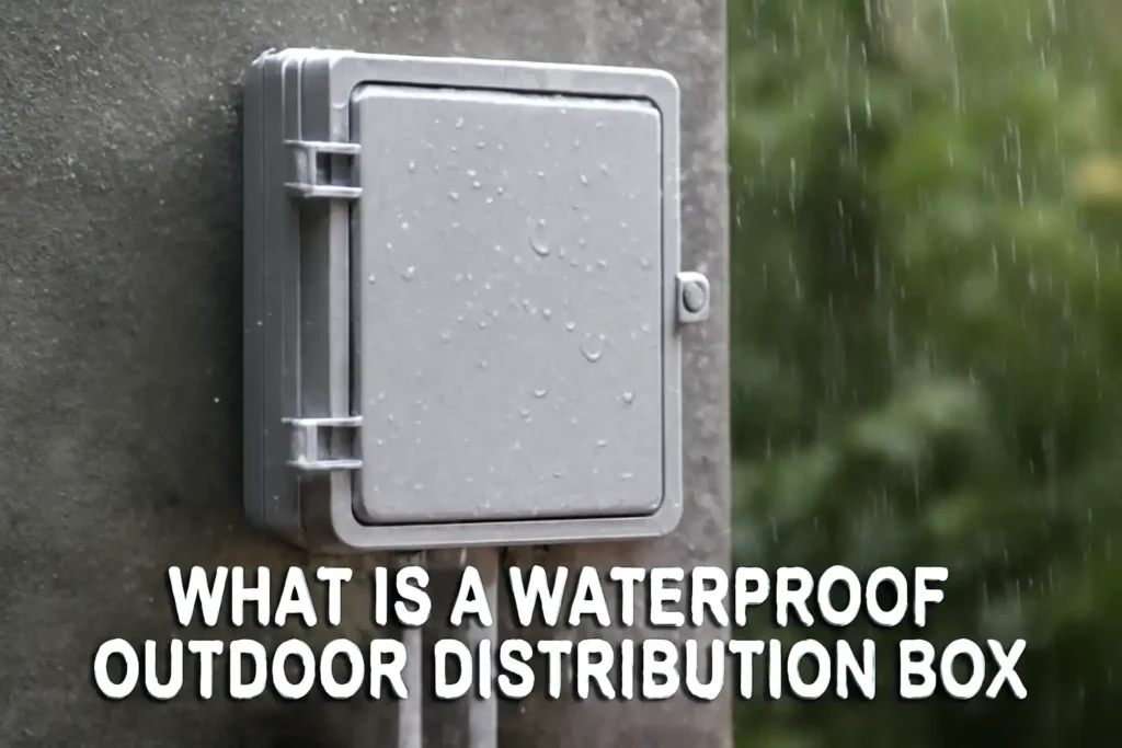 What is a waterproof outdoor distribution box