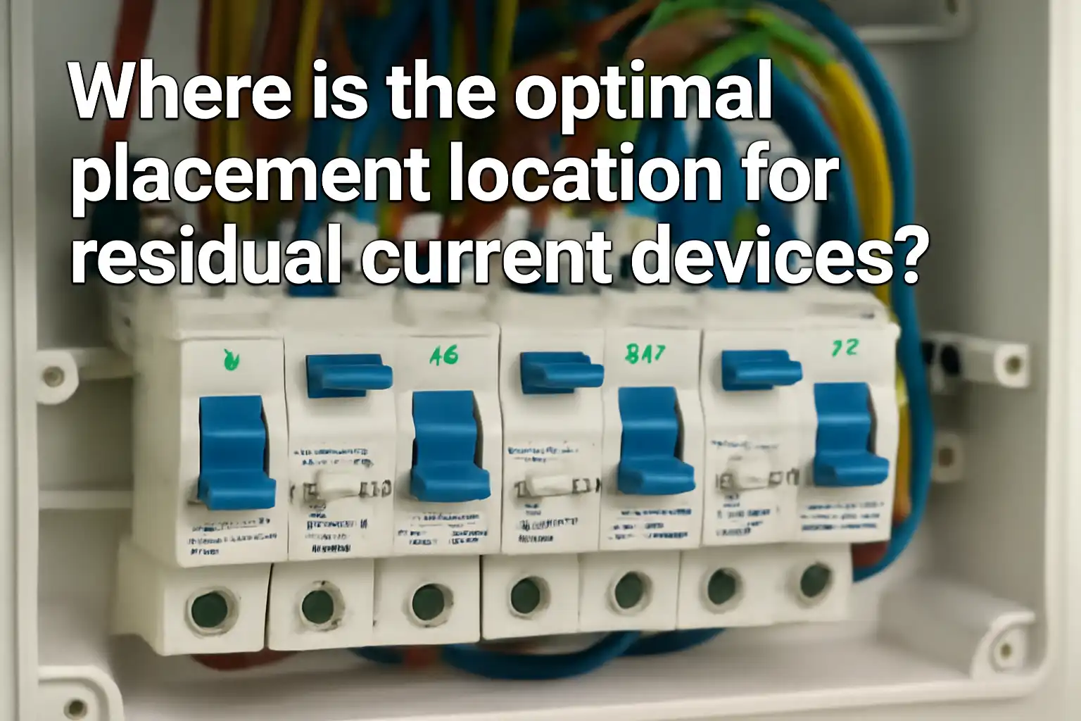 Where is the optimal placement location for residual current devices