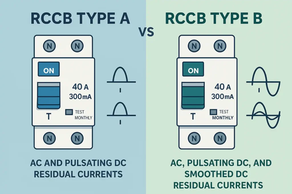 Which RCCB Type is Right for You Type A vs Type B