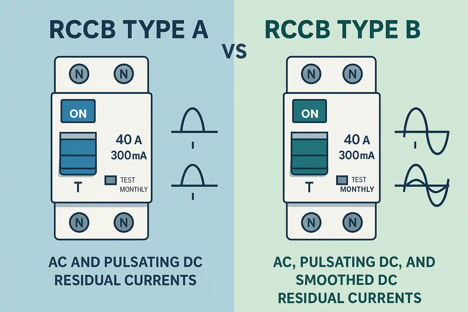 Which RCCB Type is Right for You Type A vs Type B