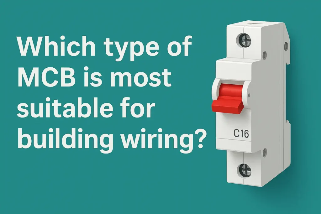 Which type of MCB is most suitable for building wiring