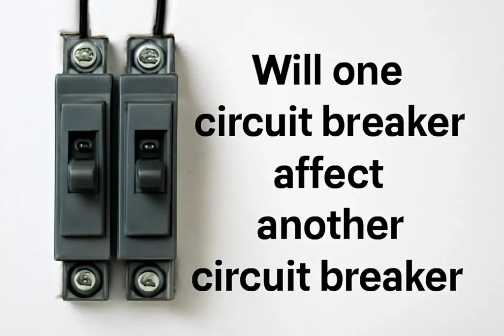 Will one circuit breaker affect another circuit breaker