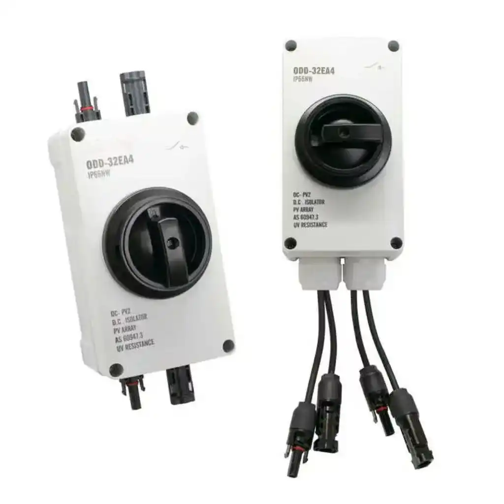 Integrated isolation switch with IP66 connector