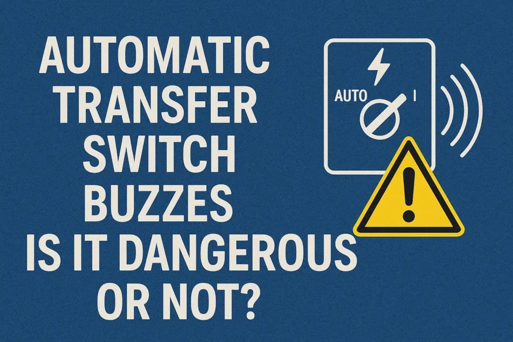 Automatic transfer switch buzzes is it dangerous or not