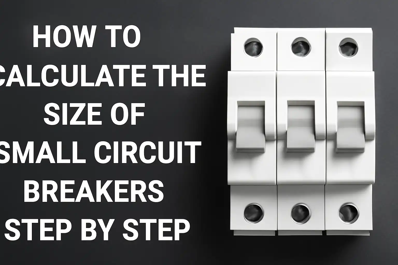 Small Precker How to Calculate the Size of Small Circuit Breakers Step by Step