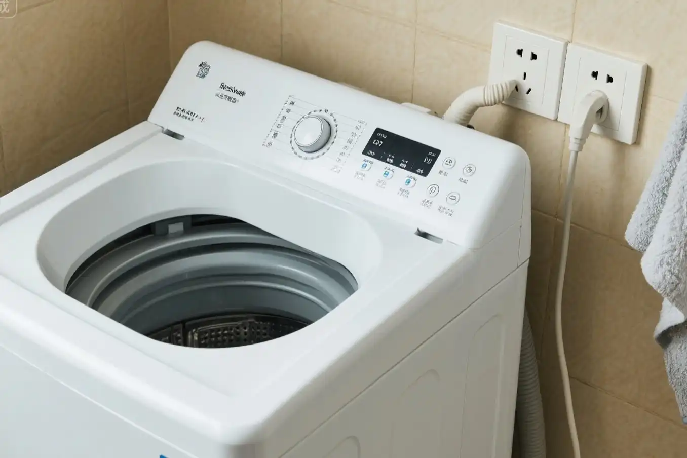 In the socket used for washing machines