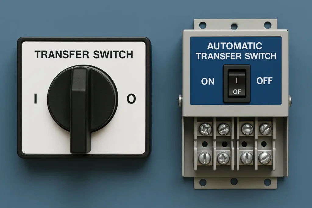 Transfer Switch vs Automatic Transfer Switch