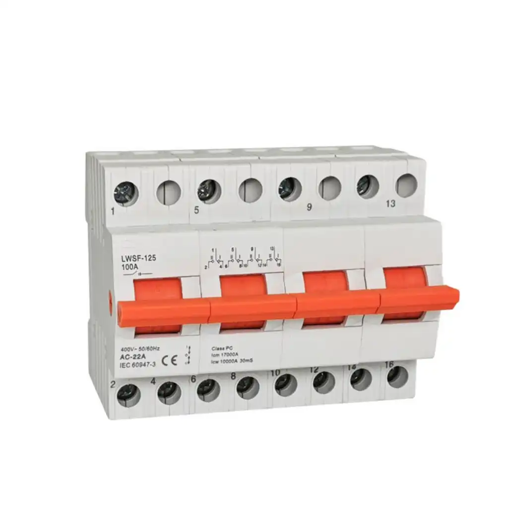 Manual transfer switch for power distribution system
