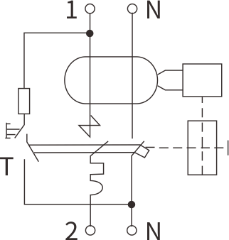 Electromagnetic RCD Circuit Diagram