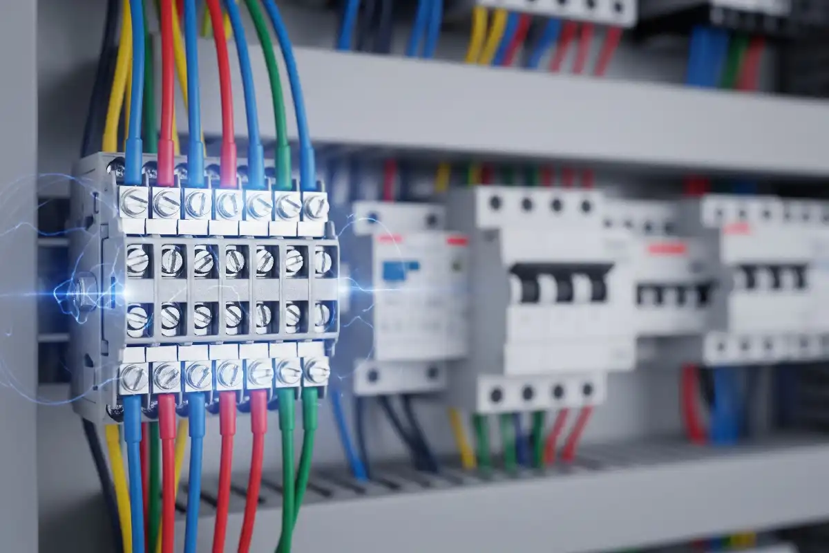 The wiring terminals are made of high-quality materials