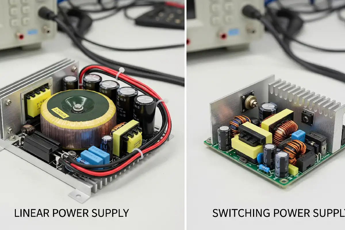 선형 전원 공급 장치와 스위칭 전원 공급 장치를 사용하는 응용 프로그램