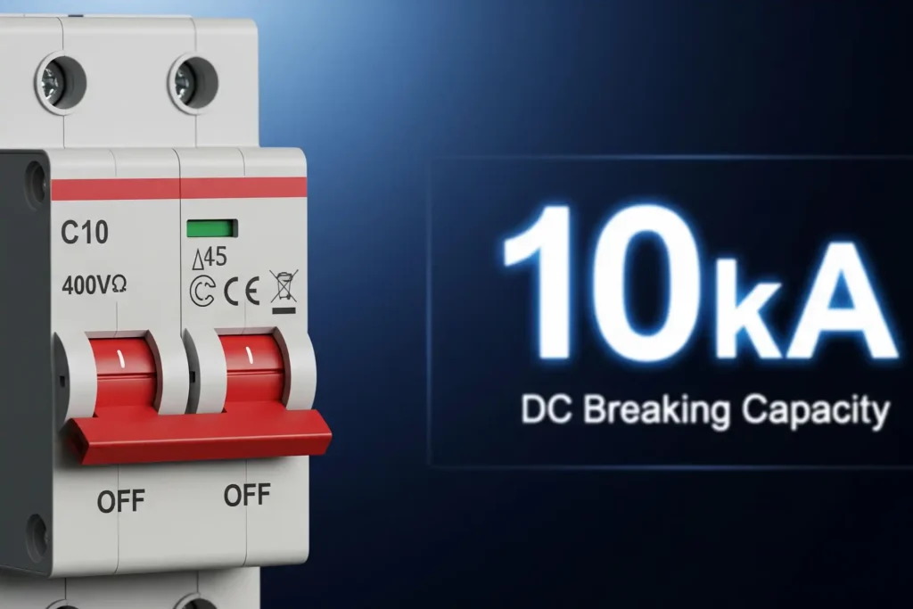 What Are Typical Breaking Capacity Values for DC Miniature Circuit Breakers