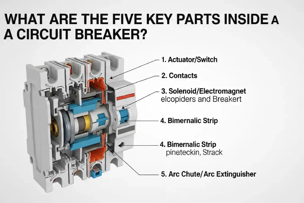 What Are the Five Key Parts Inside a Circuit Breaker
