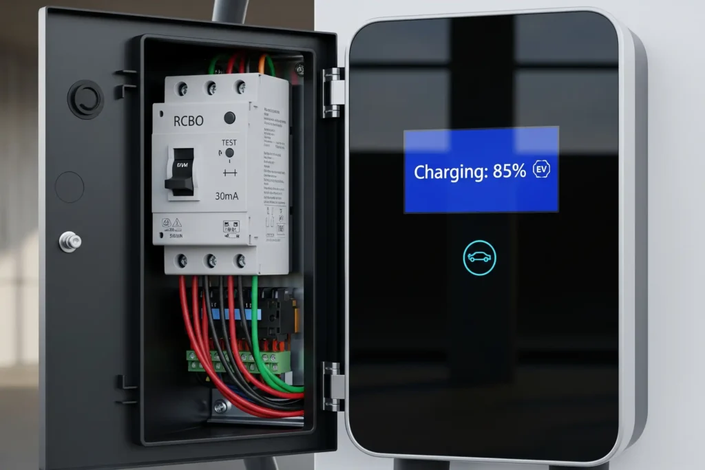 What Features Make an RCBO Essential for Modern EV Charger Setups