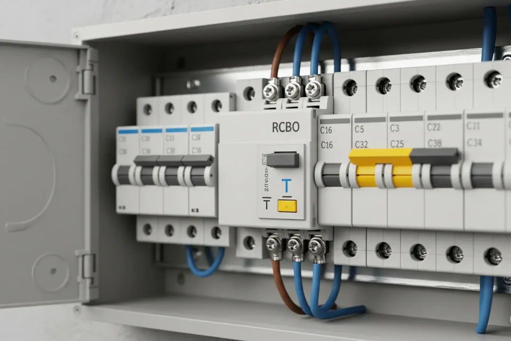 What is the best RCBO installation site for safety