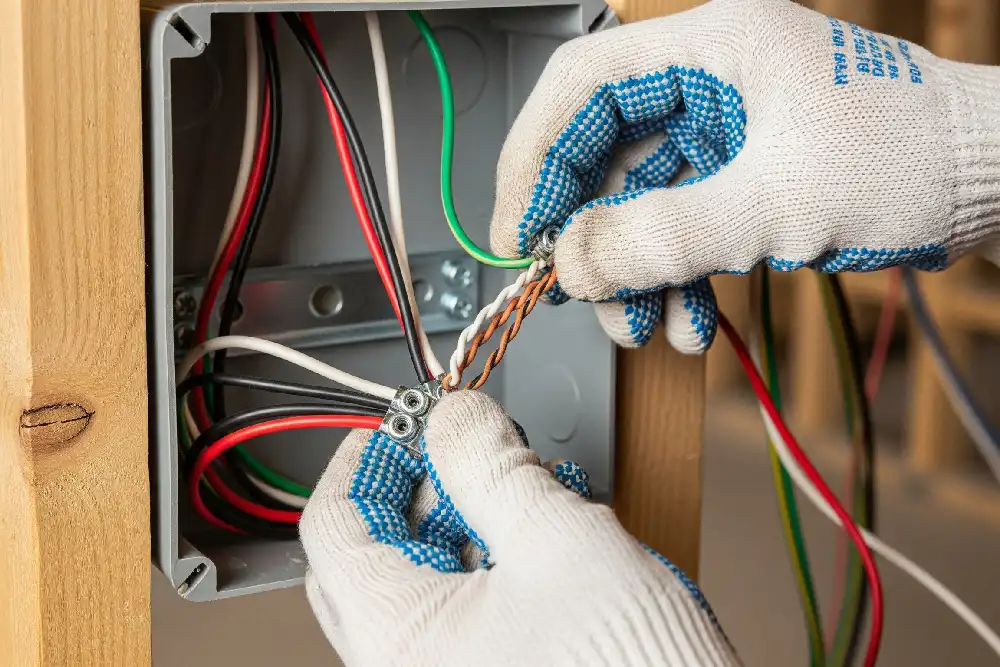 How many wires can be accommodated in the junction box