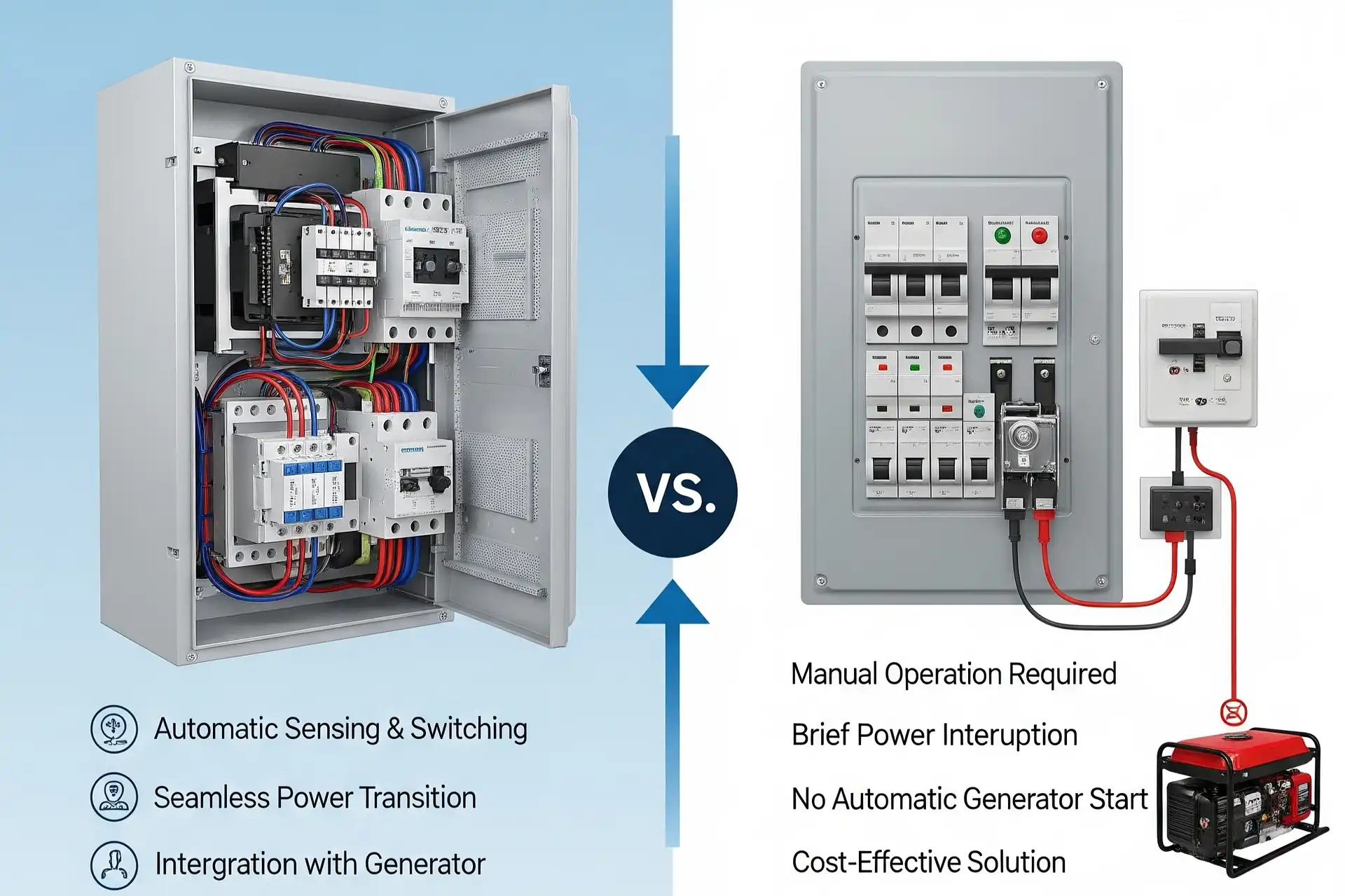 ATS vs Interlock Kit Choosing the Right Backup Power Solution