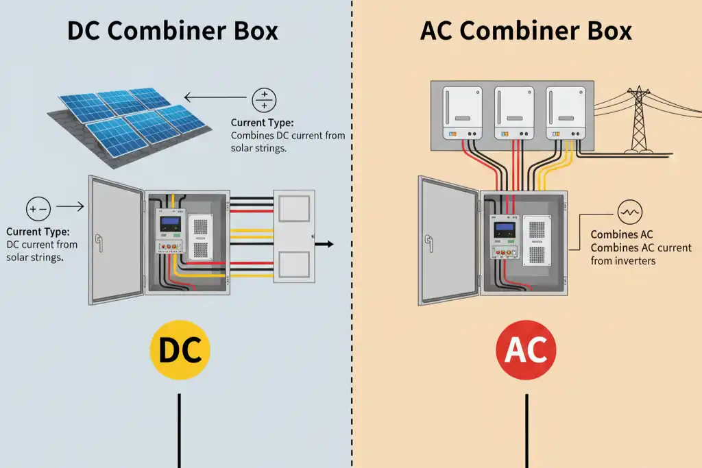Comparing AC and DC Combiner Boxes What Solar Installers Need to Know