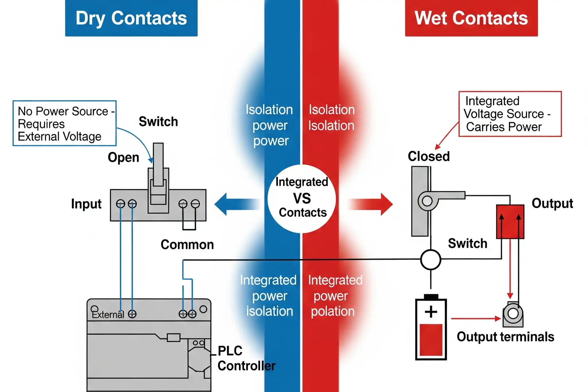 Essential Guide to Identifying and Wiring Dry vs Wet Contacts Safely