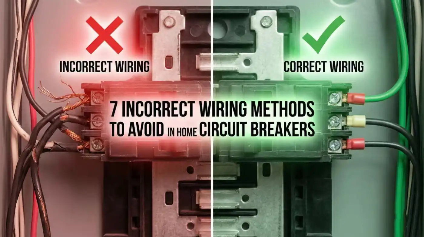 7 Incorrect Wiring Methods to Avoid in Home Circuit Breakers
