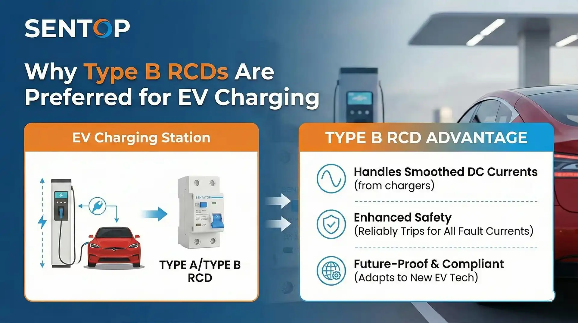 Why Type B RCDs Are Preferred for EV Charging