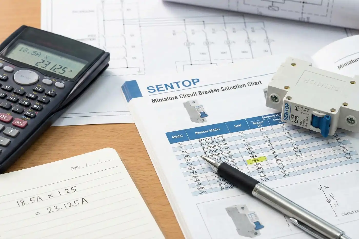Circuit Breaker Sizing Steps