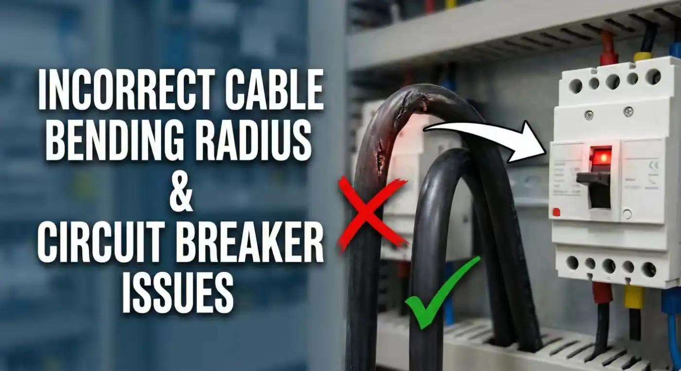 How Incorrect Cable Bending Radius Can Lead to Circuit Breaker Issues