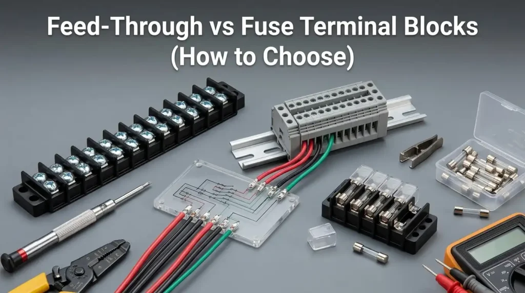 Feed-Through vs Fuse Terminal Blocks (How to Choose)