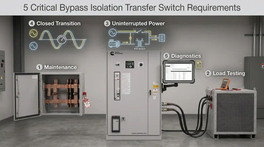 5 Critical Bypass Isolation Transfer Switch Requirements