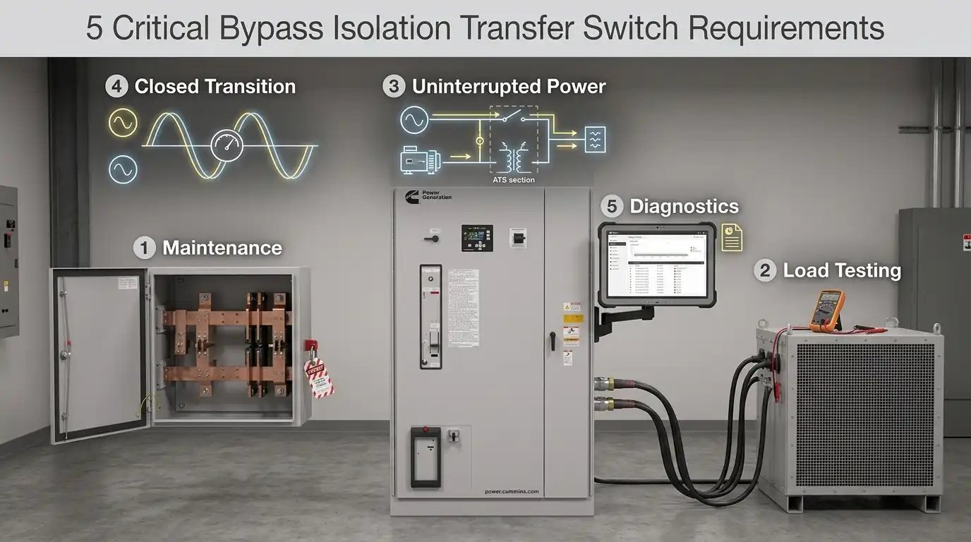 5 Critical Bypass Isolation Transfer Switch Requirements