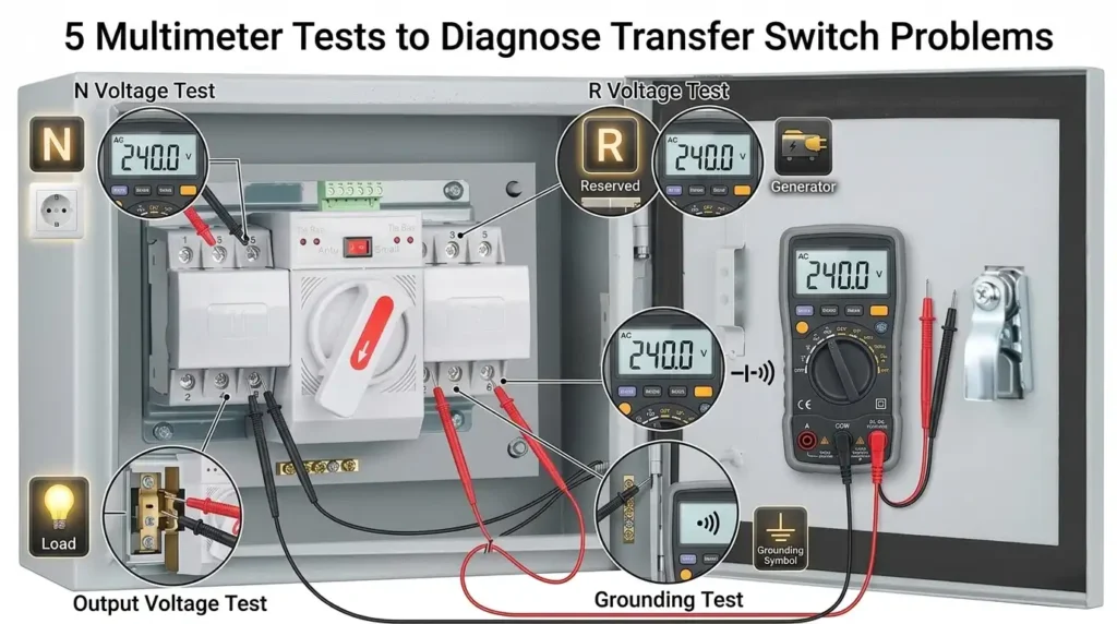 5 Multimeter Tests to Diagnose Transfer Switch Problems