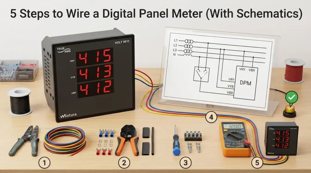 5 Steps to Wire a Digital Panel Meter (With Schematics)