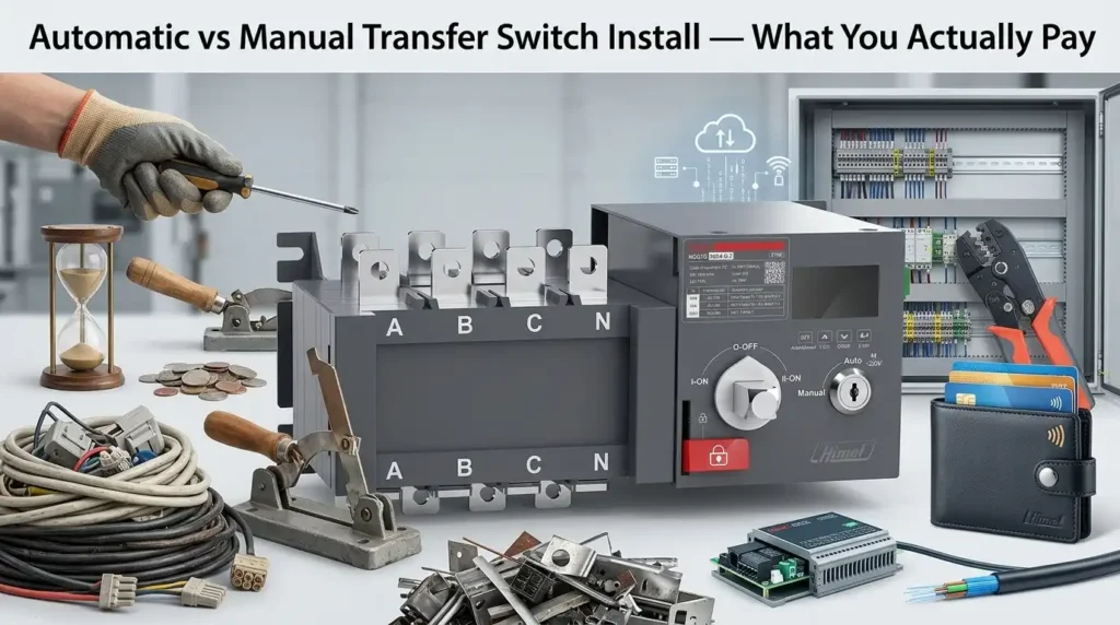 Automatic vs Manual Transfer Switch Install — What You Actually Pay