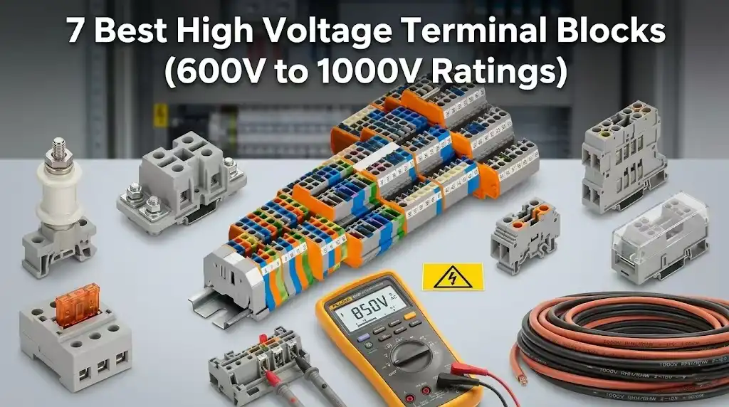 7 Best High Voltage Terminal Blocks (600V to 1000V Ratings)