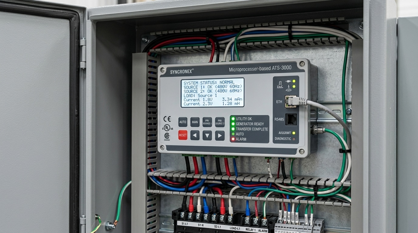 ATS retrofit upgrade cost 2026 microprocessor controller with remote monitoring module