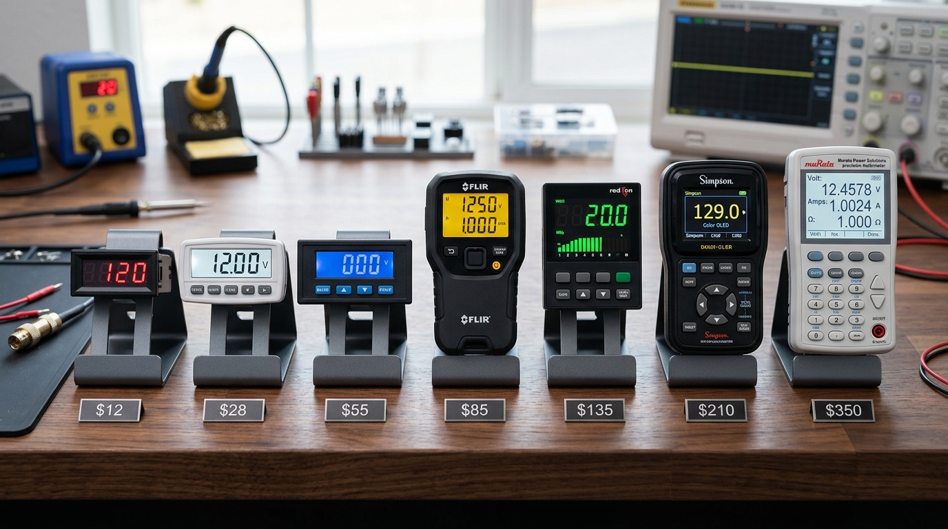 digital panel meter price comparison across 7 tiers from $8 to $400