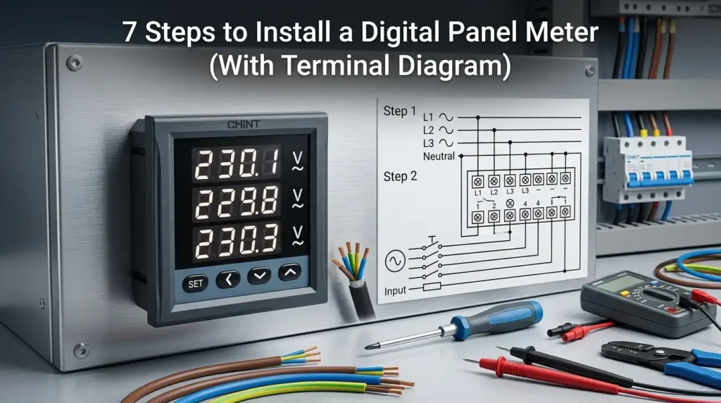 7 Steps to Install a Digital Panel Meter (With Terminal Diagram)