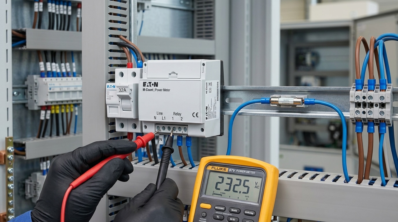 How to install digital panel meter auxiliary power supply with inline fuse and ferrules