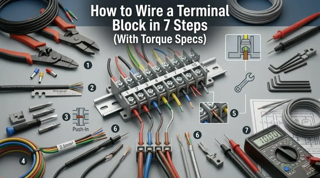 How to Wire a Terminal Block in 7 Steps (With Torque Specs)