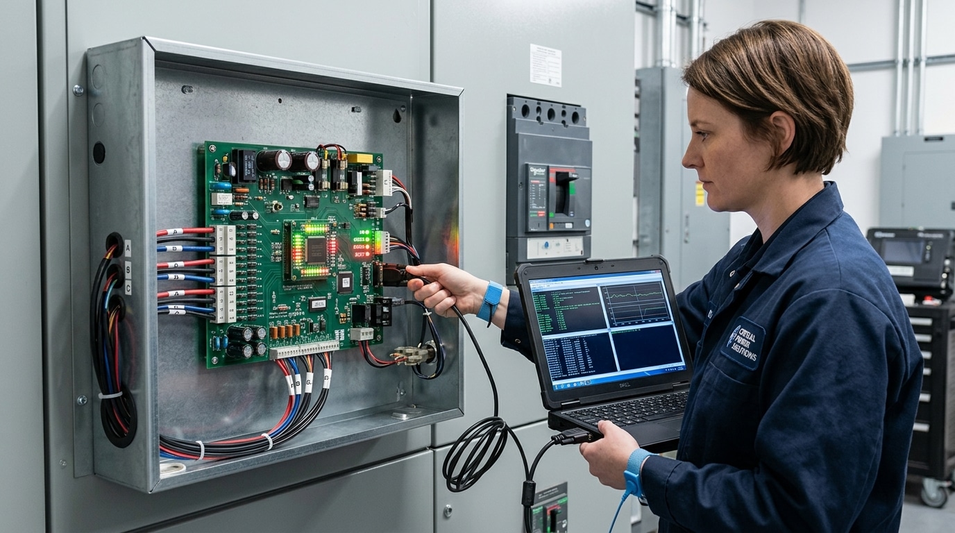 Troubleshooting common ATS failures and causes on logic board controller