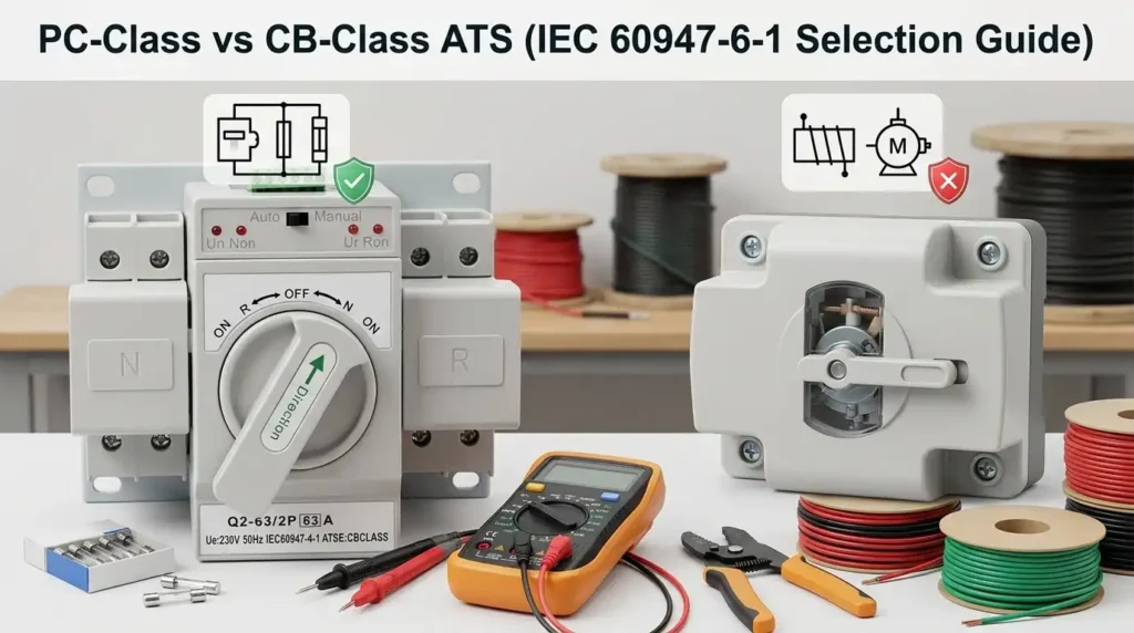 PC-Class vs CB-Class ATS (IEC 60947-6-1 Selection Guide)