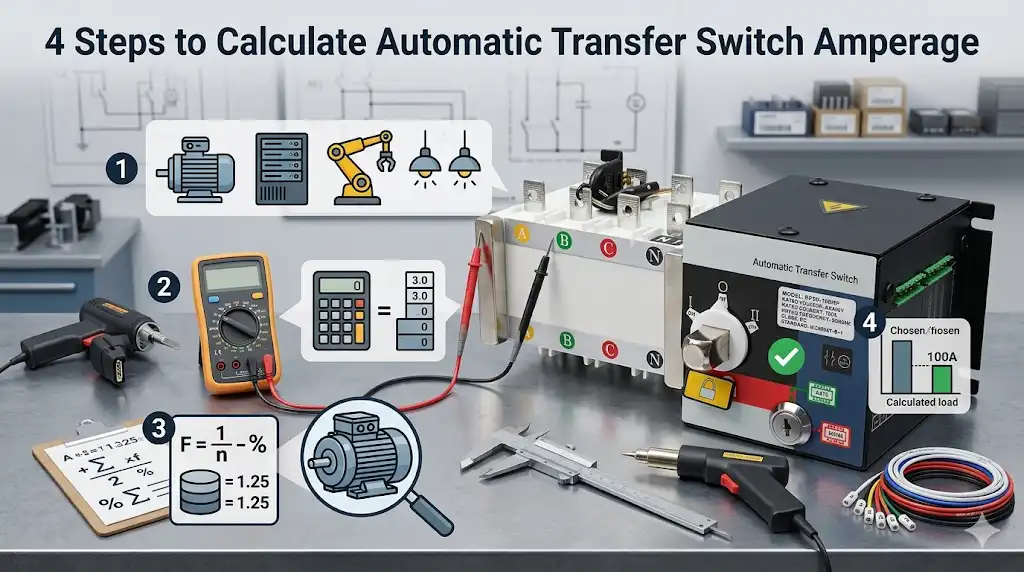 4 Steps to Calculate Automatic Transfer Switch Amperage