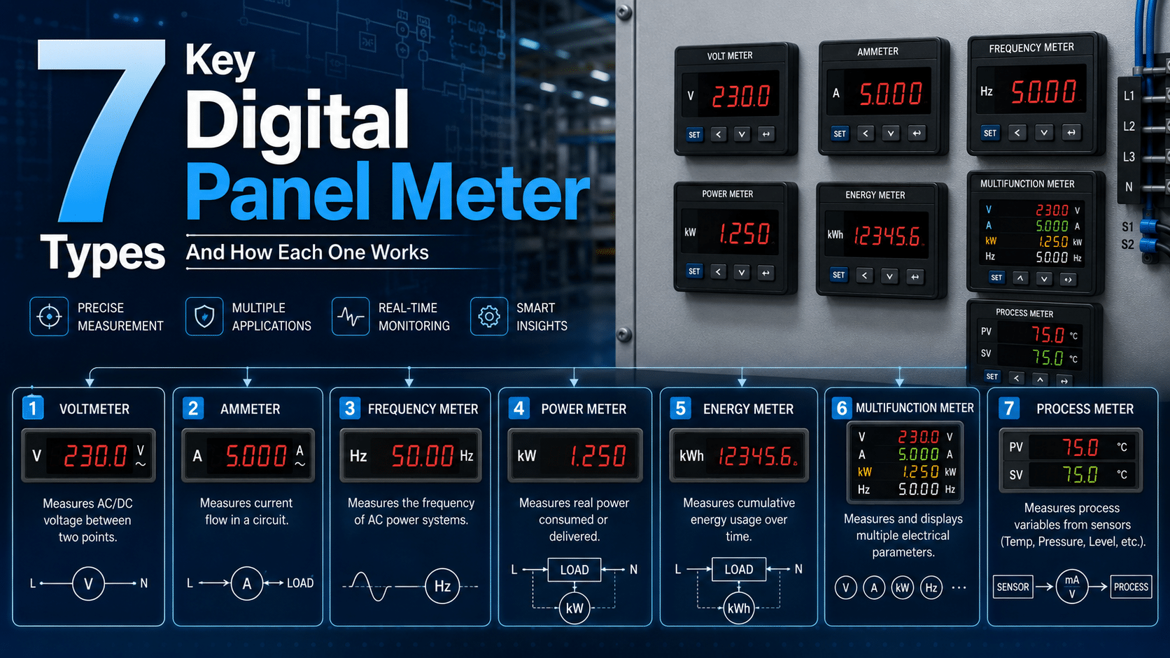 7 Key Digital Panel Meter Types And How Each One Works