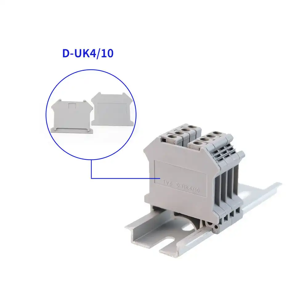 Terminal block end cover for side insulation