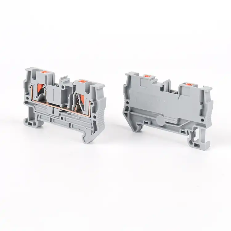 PT push-in DIN rail terminal blocks