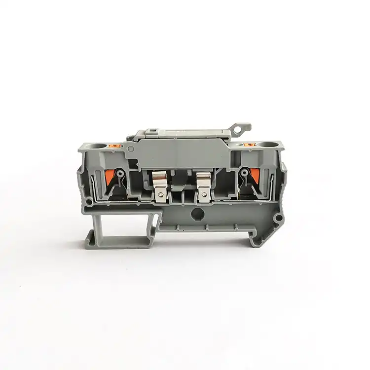 Functional spring terminal blocks for testing and isolation